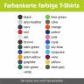 Farbkarte farbige T-Shirts