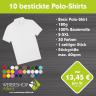 10 bestickte Polos