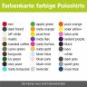 Farbkarte farbige Poloshirts