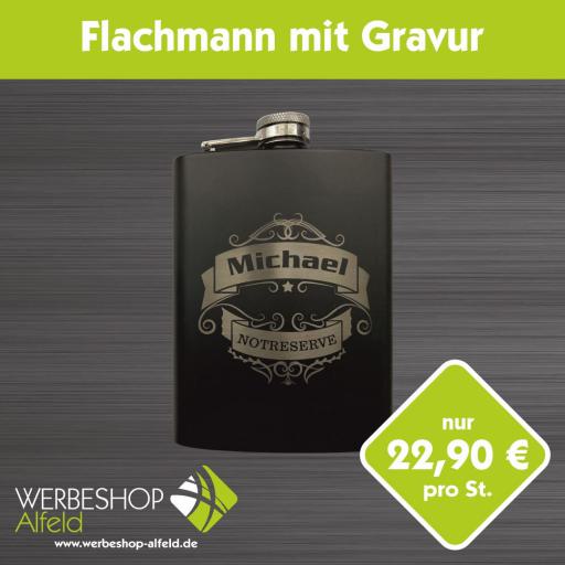 Flachmann mit Gravur