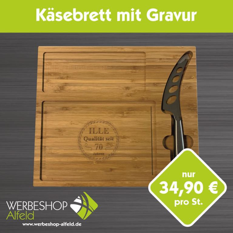 Käsebrett mit Gravur