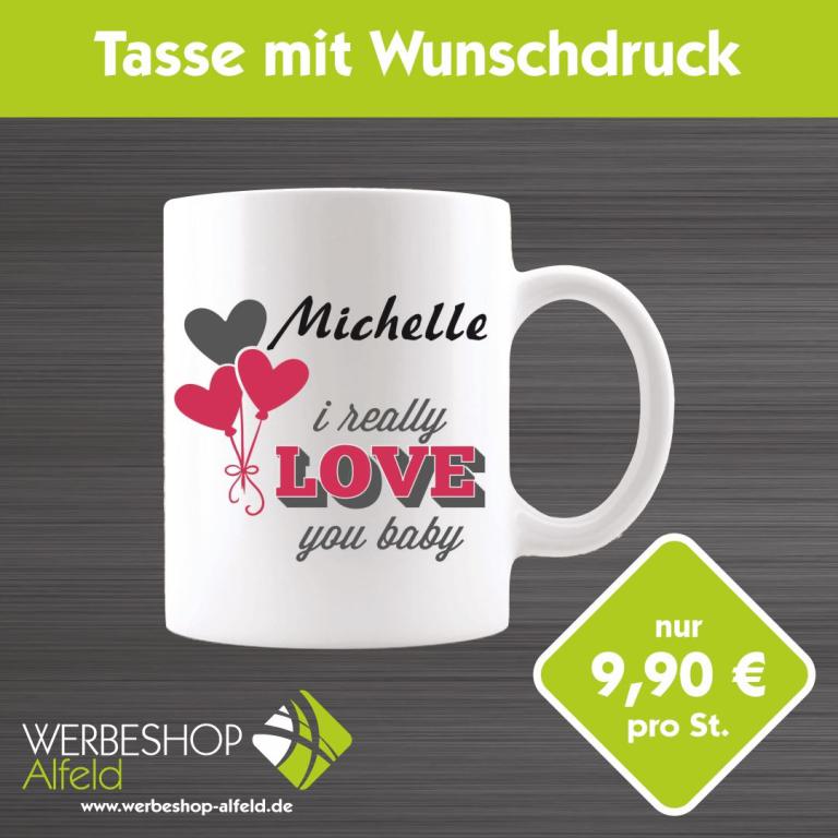 Tasse mit Wunschdruck